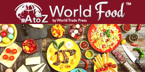 Logo for A to Z World Food by World Trade Press database