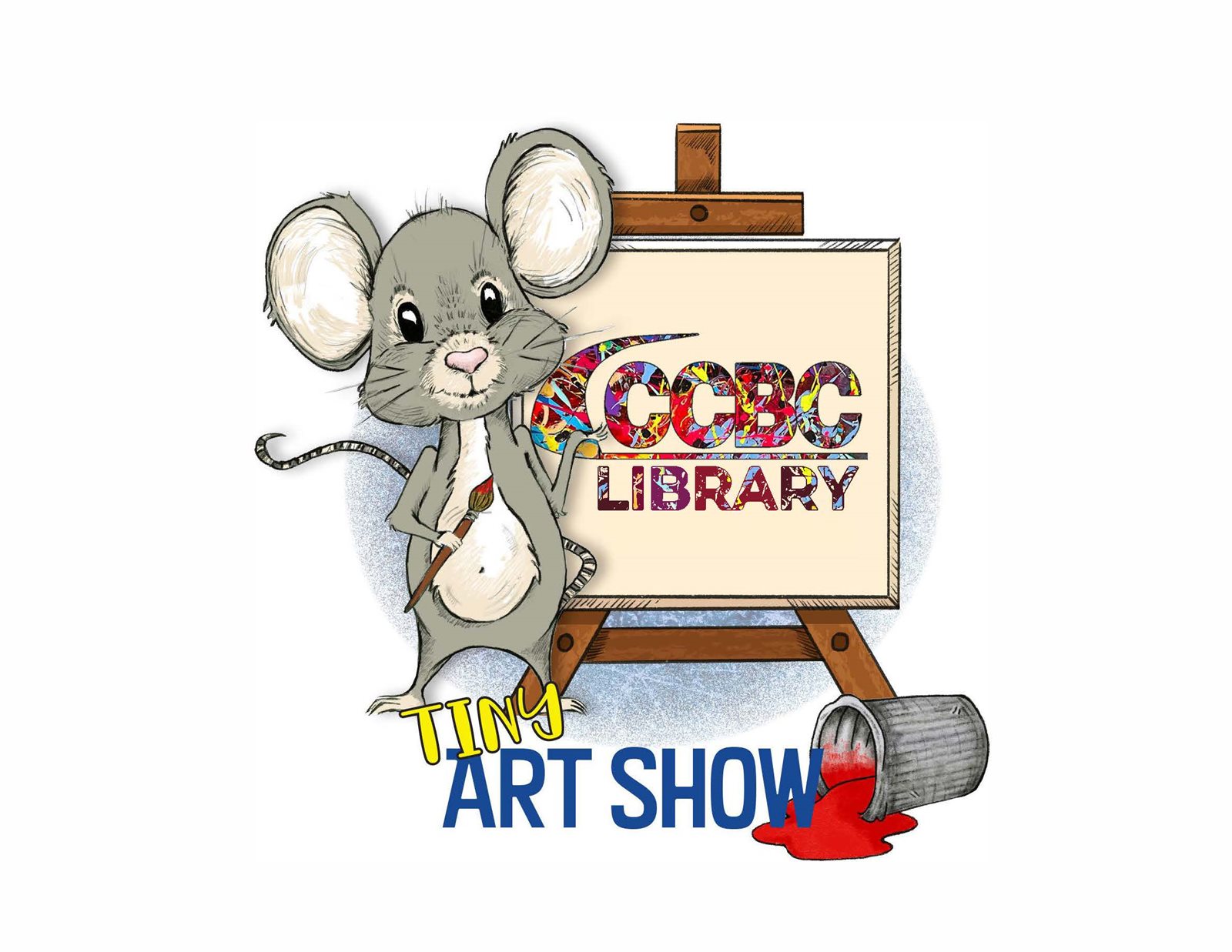 Mouse painting for tiny art show