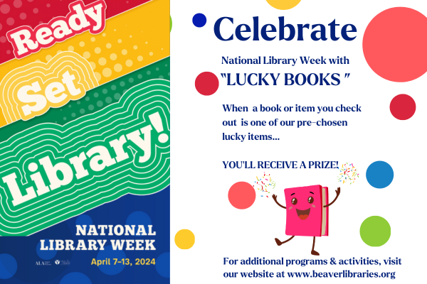 National Library Week.  Ready! Set! Library!