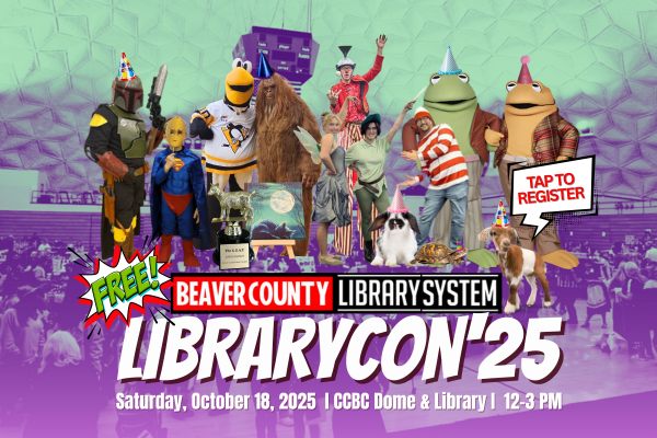 Librarycon new web Banner with Characters and Animals