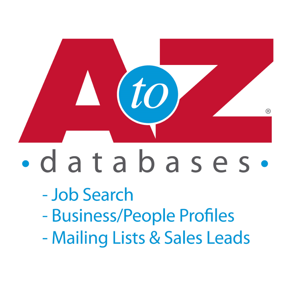 A to Z Databases: Free -Job search -Business/People Profiles -Mailing Lists and Sales Leads -EMail Service -Background Search